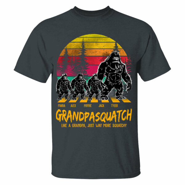Grandpasquatch Like A Grandpa Just Way More Squatchy Personalized Vintage Shirt - Image 2
