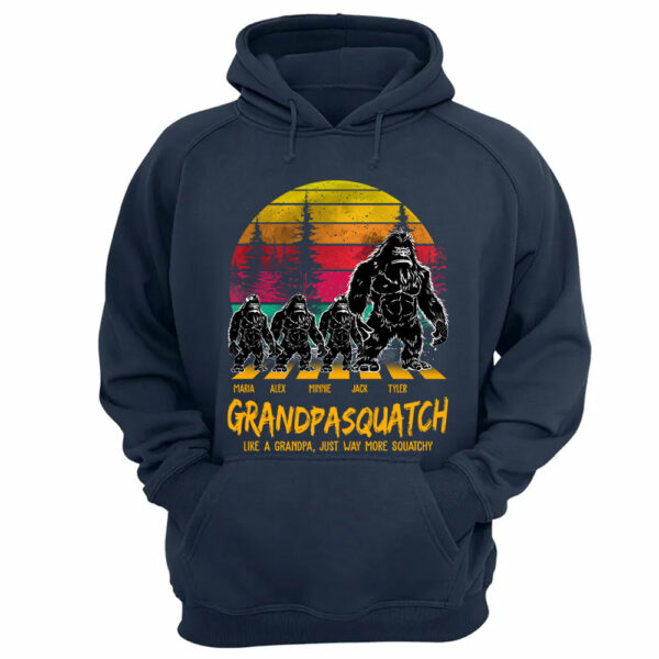 Grandpasquatch Like A Grandpa Just Way More Squatchy Personalized Vintage Shirt - Image 11