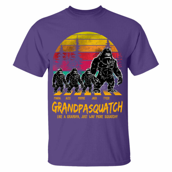 Grandpasquatch Like A Grandpa Just Way More Squatchy Personalized Vintage Shirt - Image 5