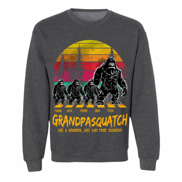 Grandpasquatch Like A Grandpa Just Way More Squatchy Personalized Vintage Shirt - Image 7