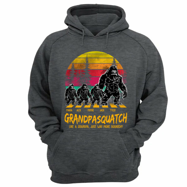 Grandpasquatch Like A Grandpa Just Way More Squatchy Personalized Vintage Shirt - Image 10