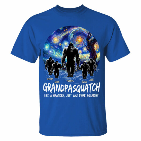 Grandpasquatch Personalized Shirt - Father's Day Gift For Family Members - Image 4