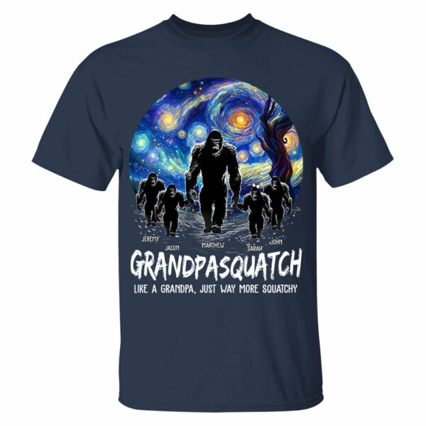 Grandpasquatch Personalized Shirt - Father's Day Gift For Family Members - Image 4