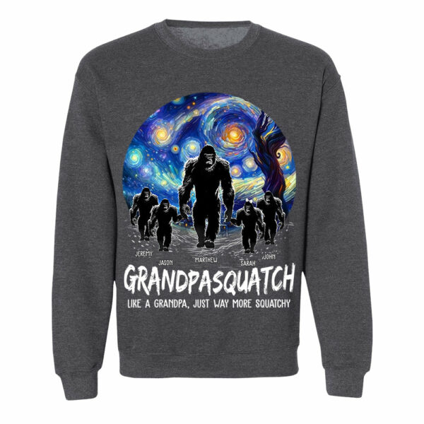 Grandpasquatch Personalized Shirt - Father's Day Gift For Family Members - Image 8