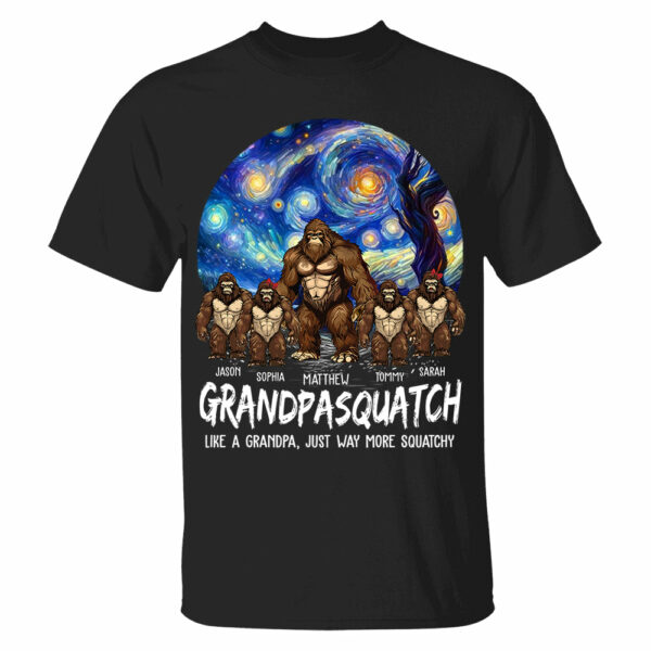 Grandpasquatch Personalized Shirt - Father's Day Gift For Family Members Vr3 - Image 3