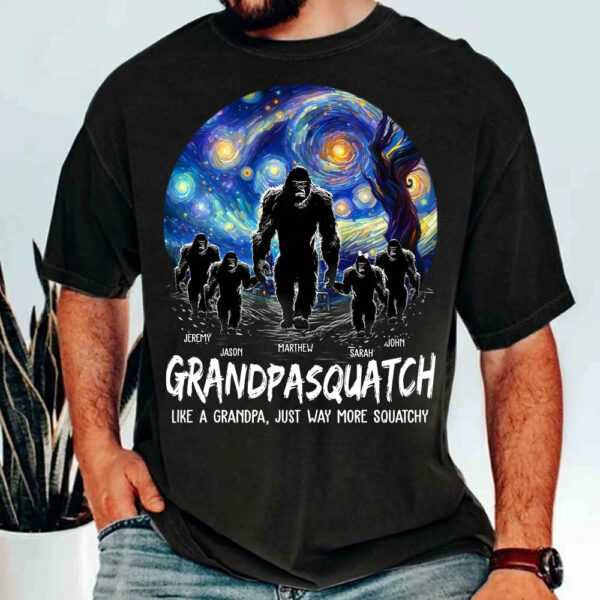 Grandpasquatch Personalized Shirt - Father's Day Gift For Family Members