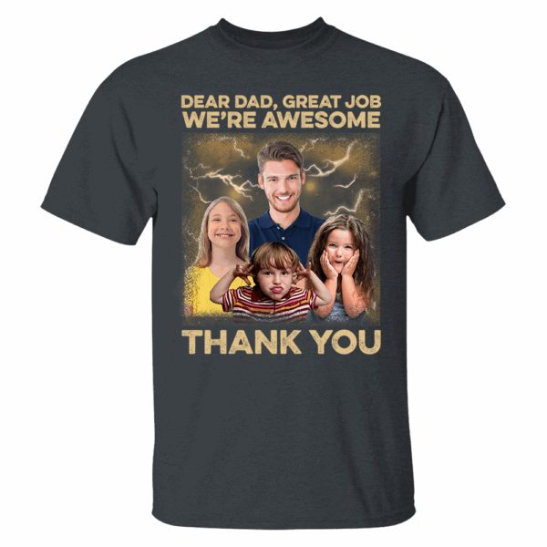 Great Job We're Awesome Vintage Bootleg Tee - Personalized Photo Shirt - Image 2