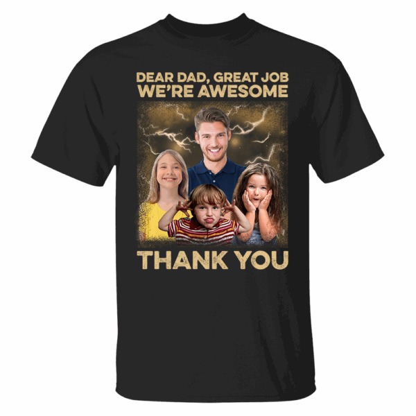 Great Job We're Awesome Vintage Bootleg Tee - Personalized Photo Shirt - Image 8