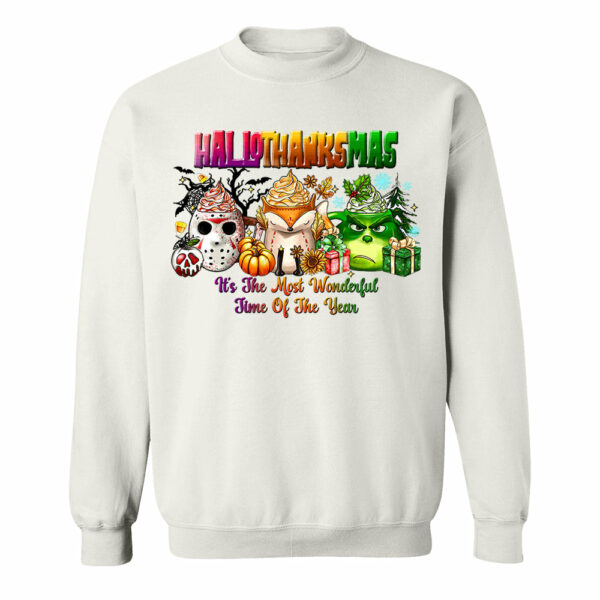 Happy Hallothanksmas Shirt - Halloween Thank Givings Christmas Shirt - Image 10