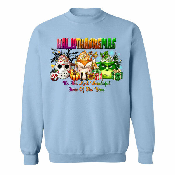 Happy Hallothanksmas Shirt - Halloween Thank Givings Christmas Shirt - Image 12