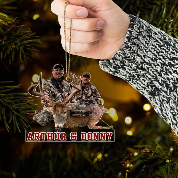 Happy Hunting Moment Bowhunting Christmas Ornament - Personalized Ornament Gifts For Hunting Lovers - Image 4