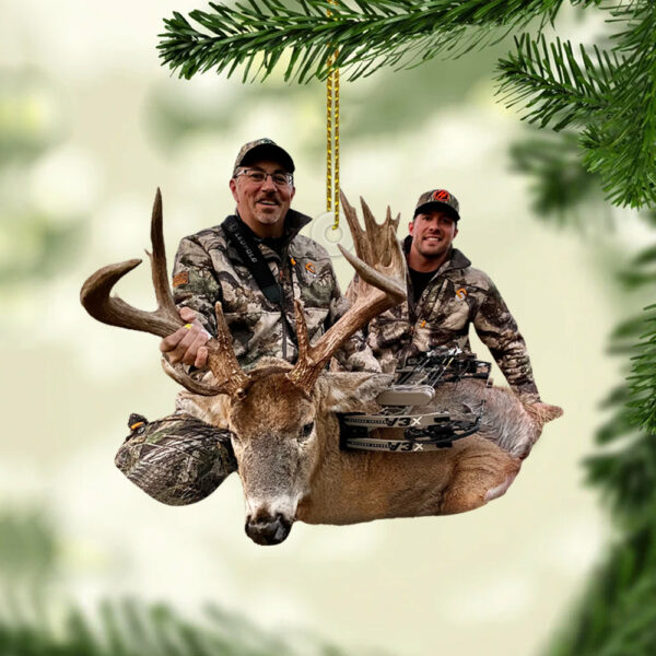 Happy Hunting Moment Bowhunting Christmas Ornament - Personalized Ornament Gifts For Hunting Lovers H2511 - Image 3