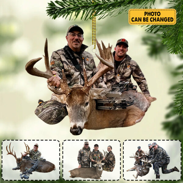 Happy Hunting Moment Bowhunting Christmas Ornament - Personalized Ornament Gifts For Hunting Lovers H2511 - Image 2