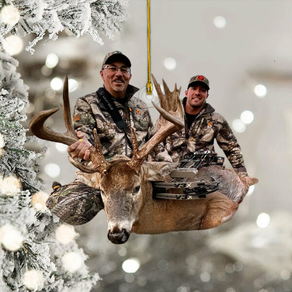 Happy Hunting Moment Bowhunting Christmas Ornament - Personalized Ornament Gifts For Hunting Lovers H2511 - Image 4