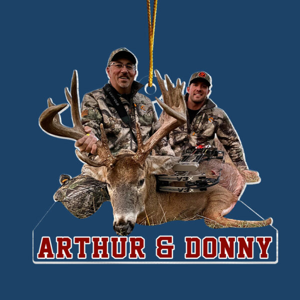Happy Hunting Moment Bowhunting Christmas Ornament - Personalized Ornament Gifts For Hunting Lovers - Image 3