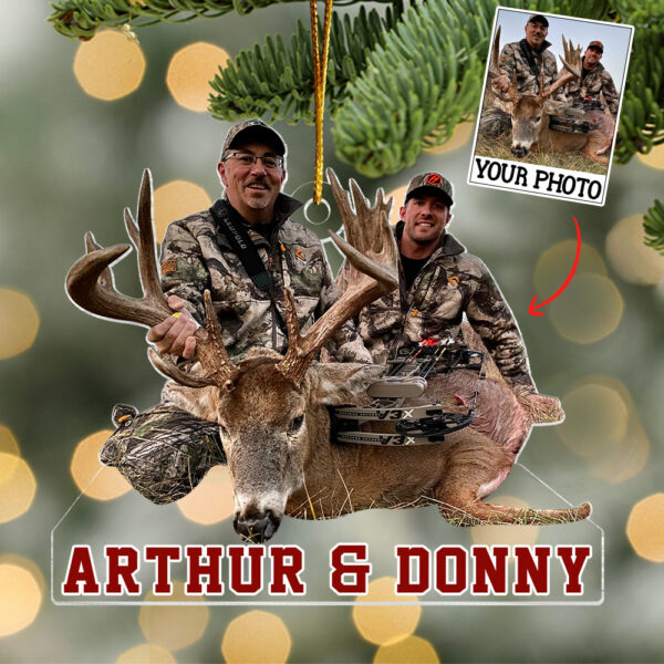 Happy Hunting Moment Bowhunting Christmas Ornament - Personalized Ornament Gifts For Hunting Lovers - Image 5