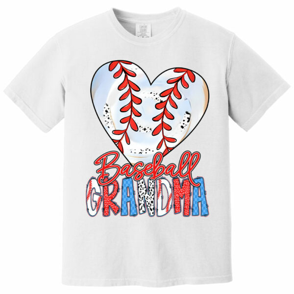 Heart Baseball Grandma - Personalized Shirt - Image 8