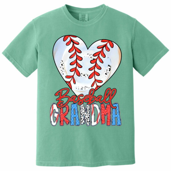 Heart Baseball Grandma - Personalized Shirt - Image 11