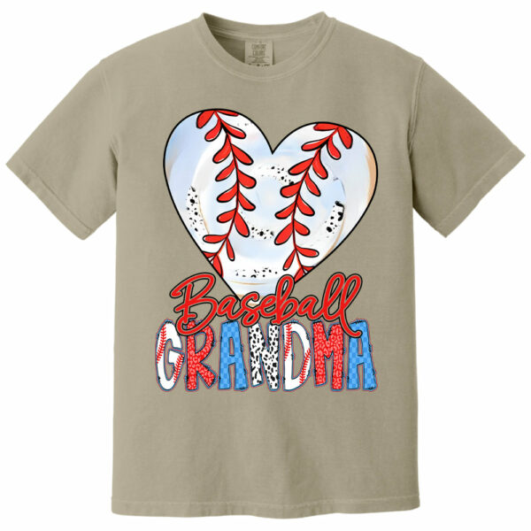 Heart Baseball Grandma - Personalized Shirt - Image 10