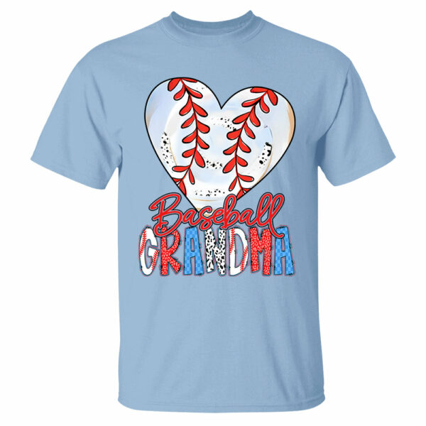 Heart Baseball Grandma - Personalized Shirt - Image 4