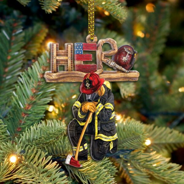Hero Firefighter Knew Personalized Ornament Gift For Firefighter Fireman - Image 4