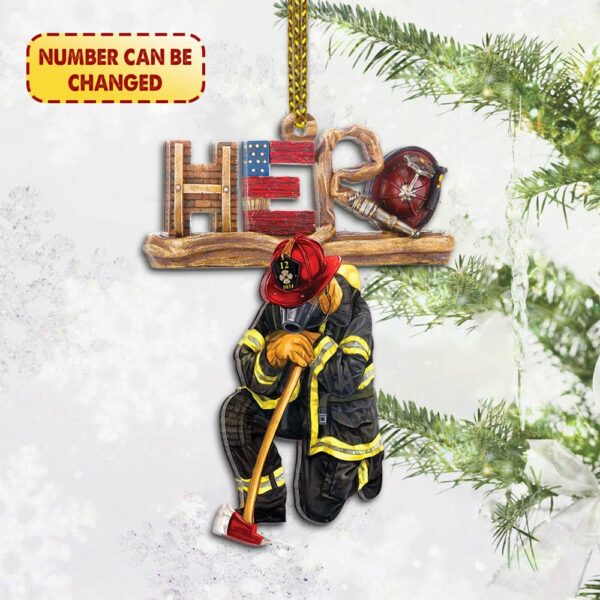 Hero Firefighter Knew Personalized Ornament Gift For Firefighter Fireman - Image 2