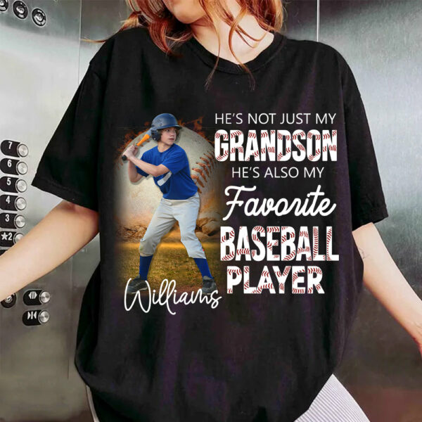 He's Not Just My Grandson He's Favorite Baseball Player Personalized Shirt