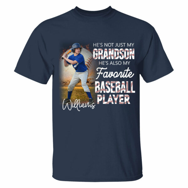 He's Not Just My Grandson He's Favorite Baseball Player Personalized Shirt - Image 2