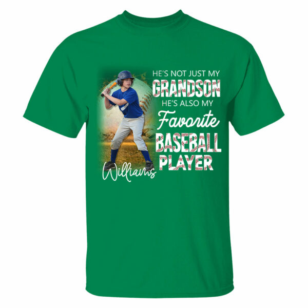 He's Not Just My Grandson He's Favorite Baseball Player Personalized Shirt - Image 9