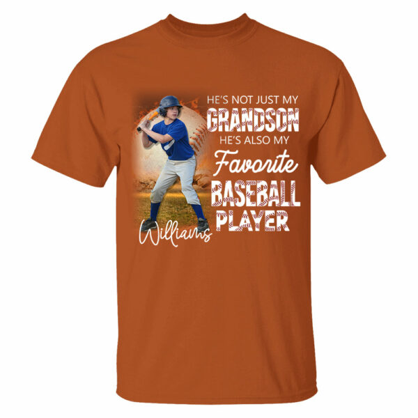 He's Not Just My Grandson He's Favorite Baseball Player Personalized Shirt - Image 6