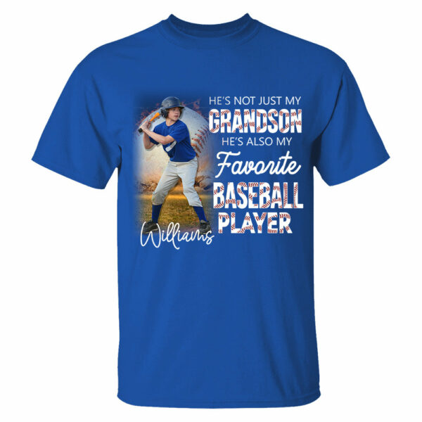 He's Not Just My Grandson He's Favorite Baseball Player Personalized Shirt - Image 7