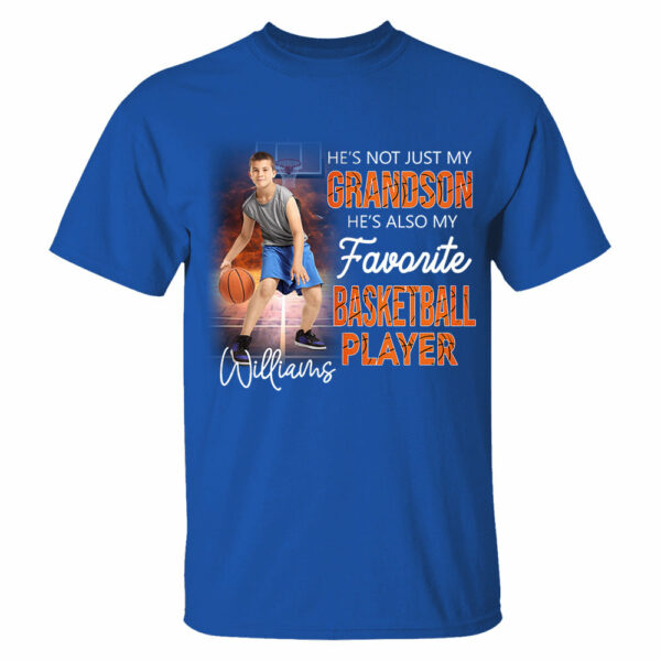 He's Not Just My Grandson He's Favorite Basketball Player Personalized Shirt - Image 8