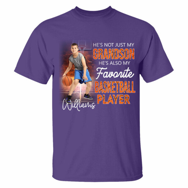 He's Not Just My Grandson He's Favorite Basketball Player Personalized Shirt - Image 6
