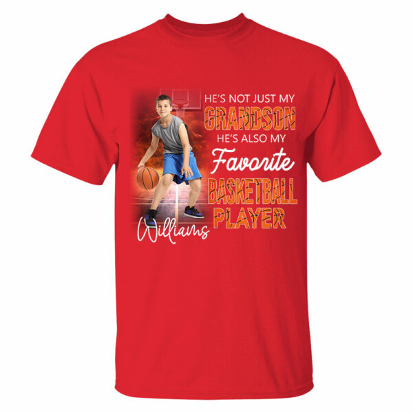 He's Not Just My Grandson He's Favorite Basketball Player Personalized Shirt - Image 9