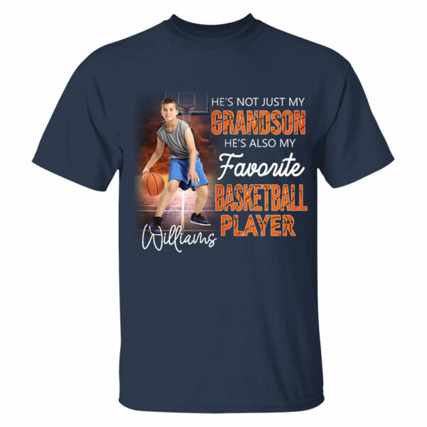 He's Not Just My Grandson He's Favorite Basketball Player Personalized Shirt - Image 4