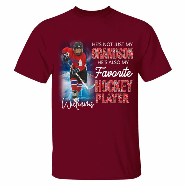 He's Not Just My Grandson He's Favorite Hookey Player Personalized Shirt - Image 12