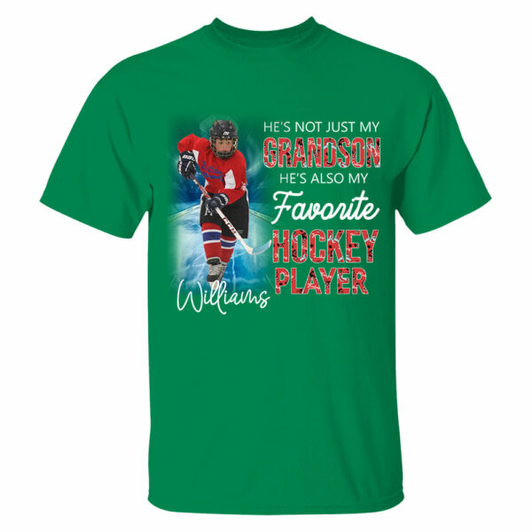 He's Not Just My Grandson He's Favorite Hookey Player Personalized Shirt - Image 13