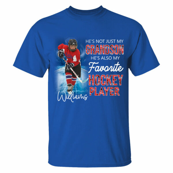 He's Not Just My Grandson He's Favorite Hookey Player Personalized Shirt - Image 10