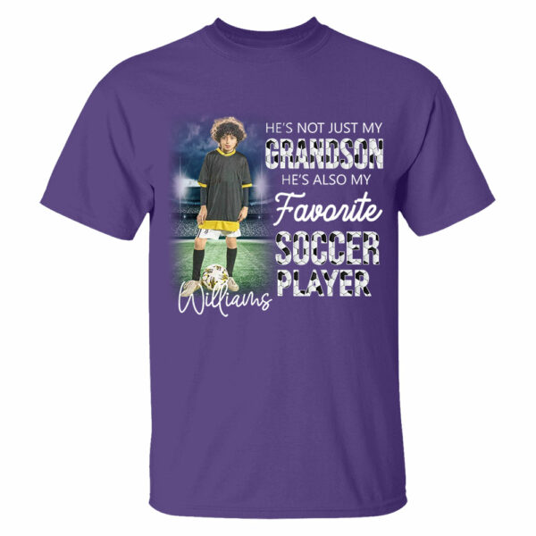 He's Not Just My Grandson He's Favorite Soccer Player Personalized Shirt - Image 10