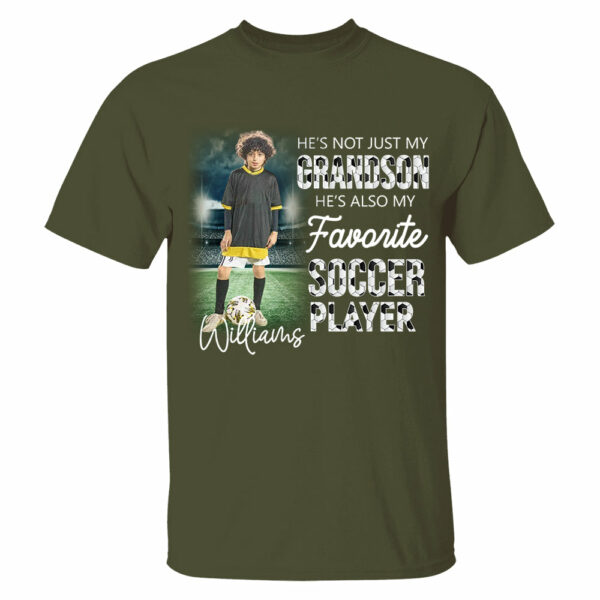 He's Not Just My Grandson He's Favorite Soccer Player Personalized Shirt - Image 4