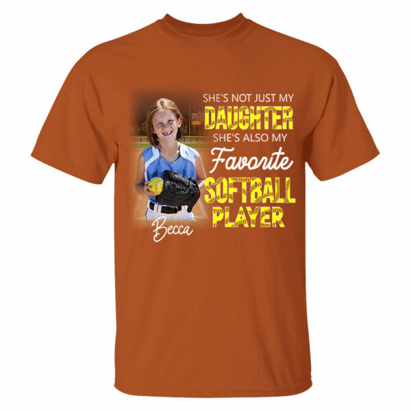 He's Not Just My Grandson He's Favorite Softball Player Personalized Shirt - Image 4