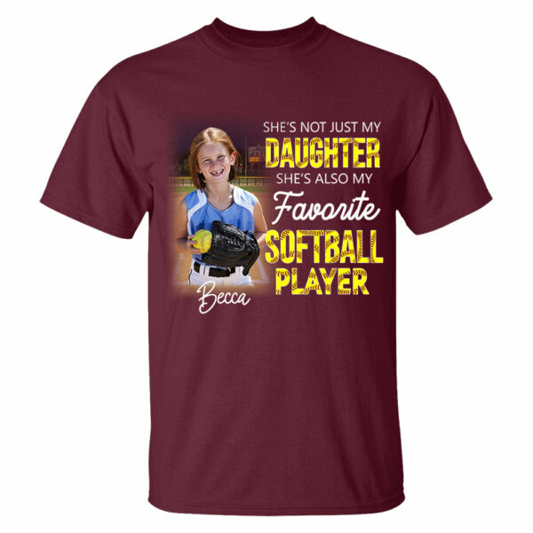 He's Not Just My Grandson He's Favorite Softball Player Personalized Shirt - Image 2