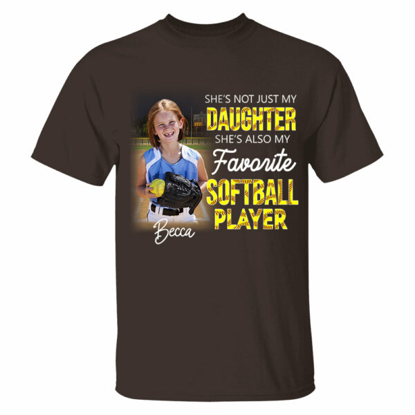 He's Not Just My Grandson He's Favorite Softball Player Personalized Shirt - Image 3