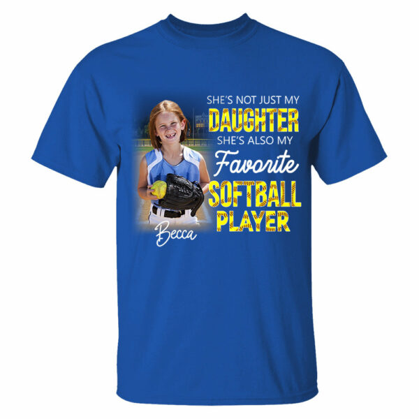 He's Not Just My Grandson He's Favorite Softball Player Personalized Shirt - Image 5