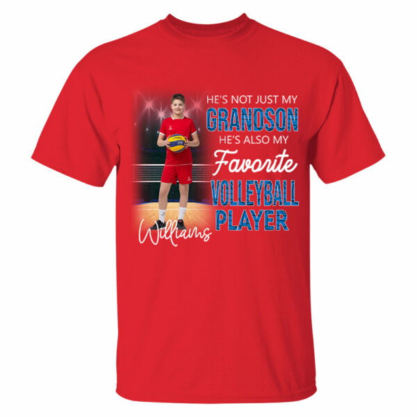He's Not Just My Grandson He's Favorite Volleyball Player Personalized Shirt - Image 13