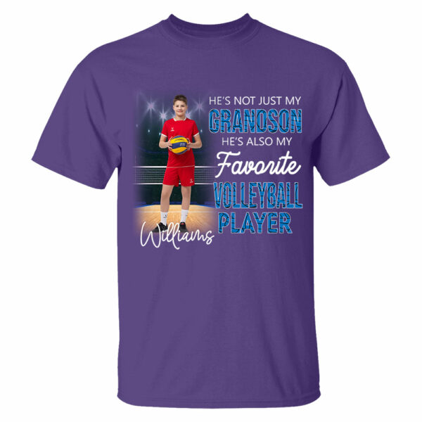 He's Not Just My Grandson He's Favorite Volleyball Player Personalized Shirt - Image 7