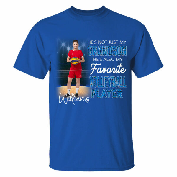 He's Not Just My Grandson He's Favorite Volleyball Player Personalized Shirt - Image 10
