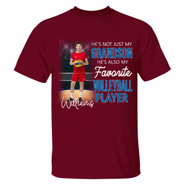 He's Not Just My Grandson He's Favorite Volleyball Player Personalized Shirt - Image 6