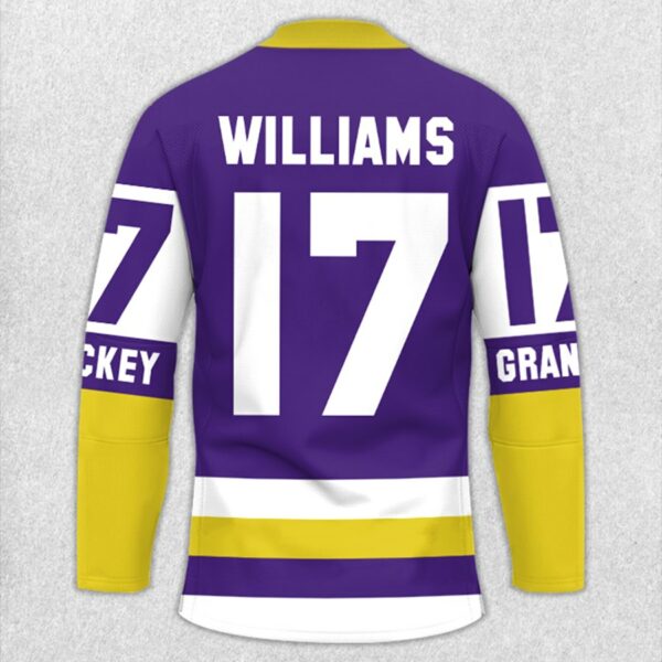 He's Not Just My Grandson, He's My Favorite Hockey Player Hockey Jersey Shirt Gift For Grandma Mom Hockey Family H2511 - Image 4