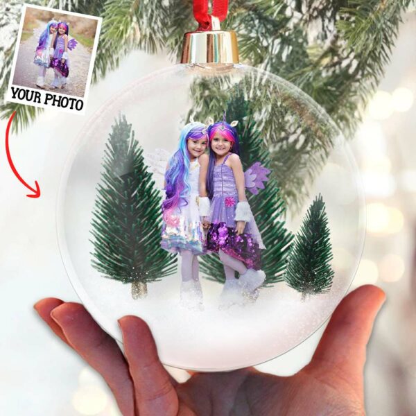 Hunting Custom Photo Ornament Gift For Hunting Lovers - Personalized Photo Christmas Ball Ornament - Image 2